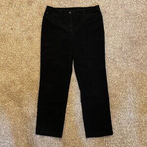 Jones New York Sport Women's Black Corduroy Pants Size 12